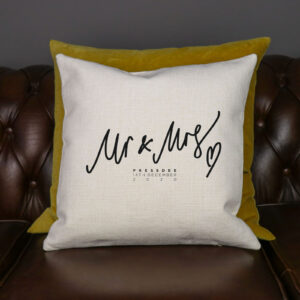 Personalised Mr and Mrs Cushion